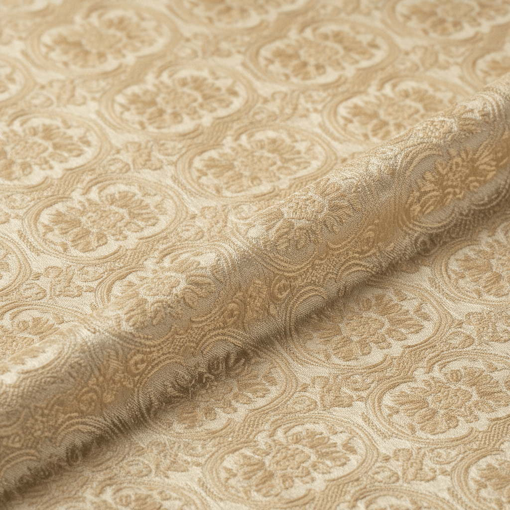 Detalhe do tecido Seda Jacquard para Gravataria